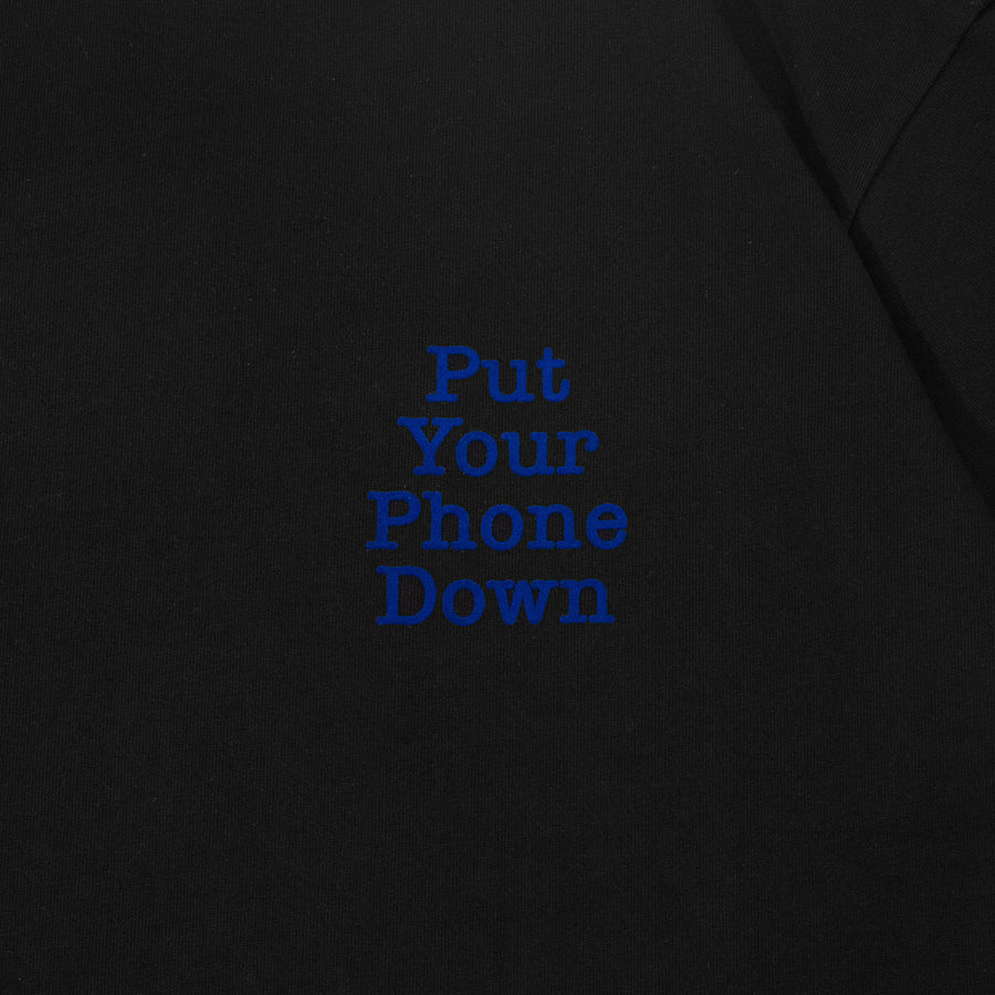 PHONE DOWN TEE - BLACK