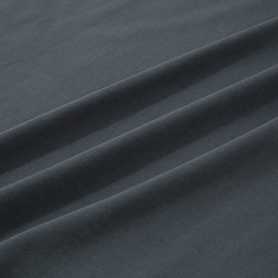 TONAL FLOCKING LOGO TEE - CHARCOAL