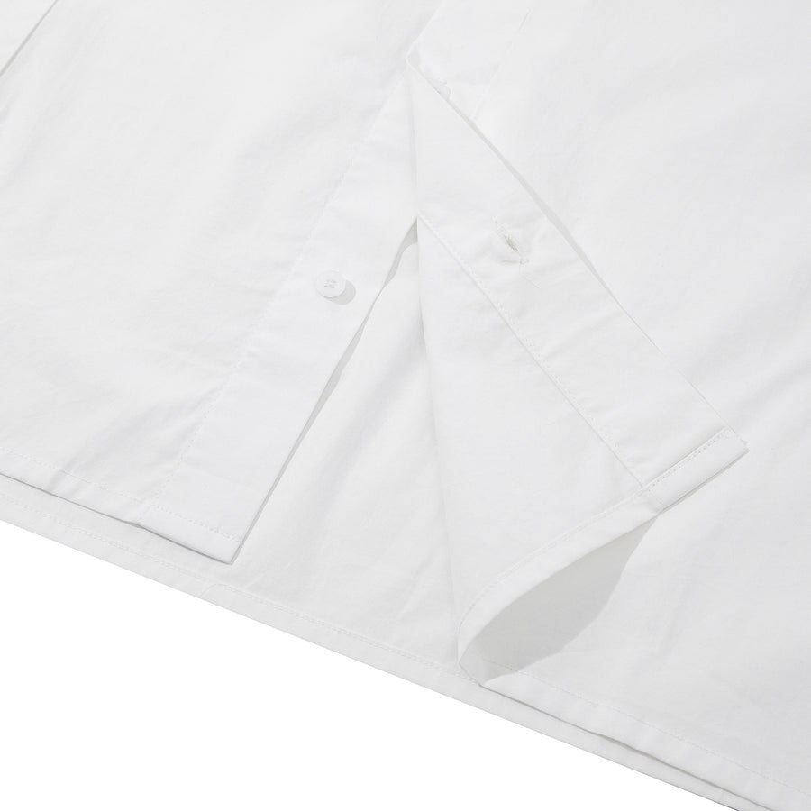 REFLECTIVE SMALL LOGO SHIRT - WHITE