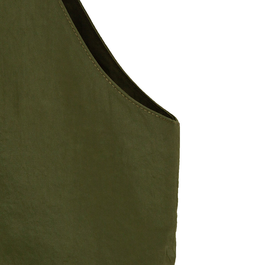 REFLECTIVE LOGO TOTE BAG - OLIVE