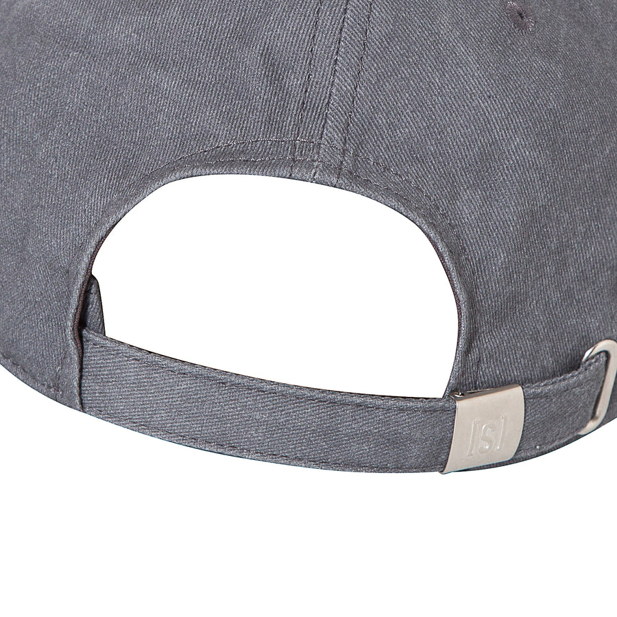 PIGMENT DYE TONAL LOGO CAP  - CHARCOAL