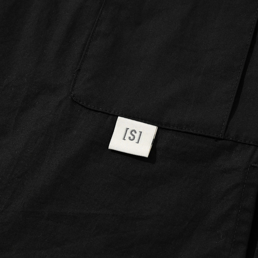 REFLECTIVE SMALL LOGO SHIRT - BLACK