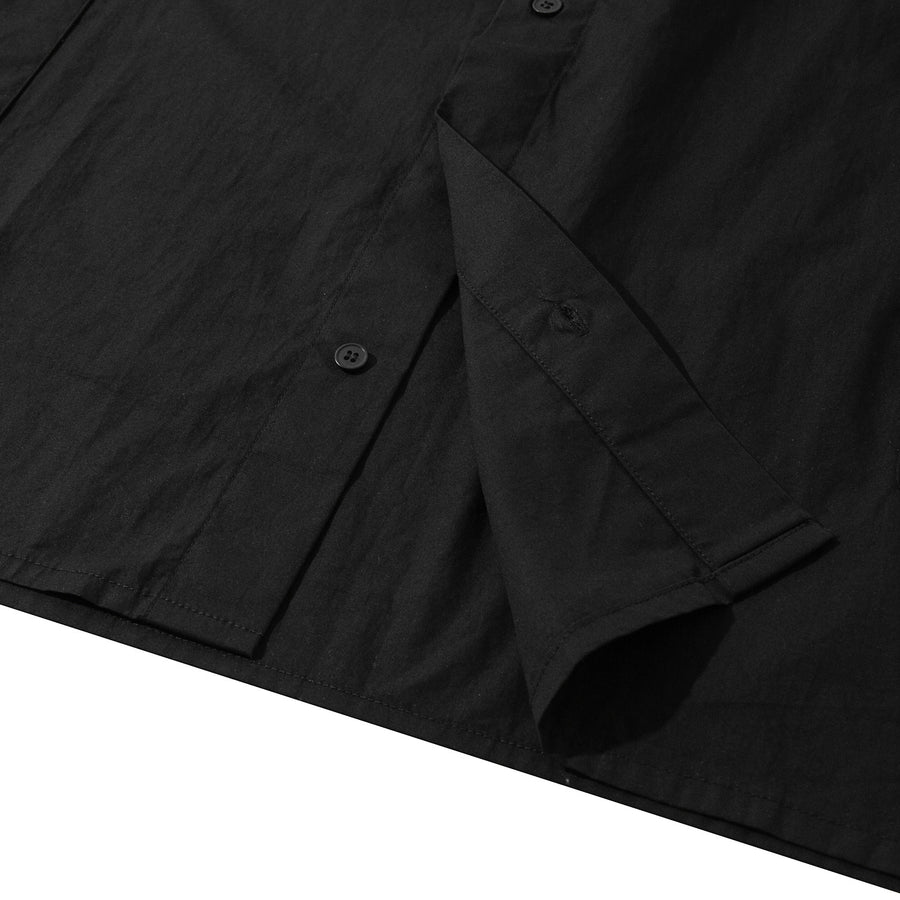 REFLECTIVE SMALL LOGO SHIRT - BLACK