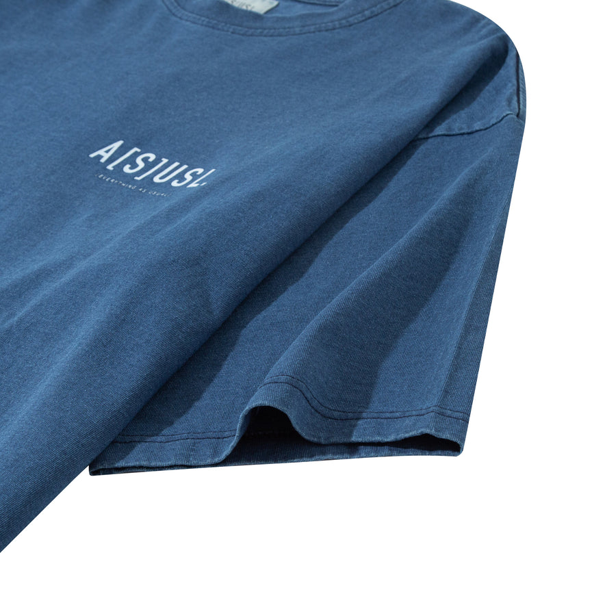 INDIGO POCKET TEE - DK. BLUE