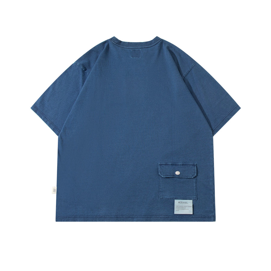 INDIGO POCKET TEE - DK. BLUE