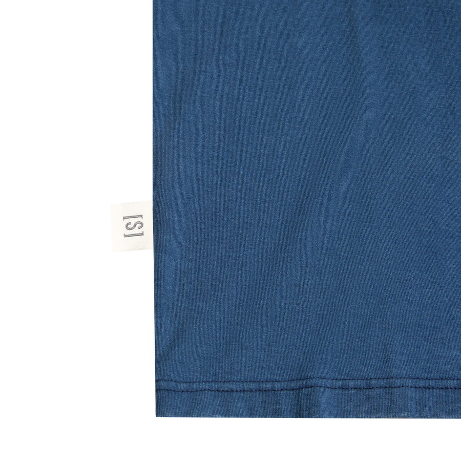 INDIGO POCKET TEE - DK. BLUE