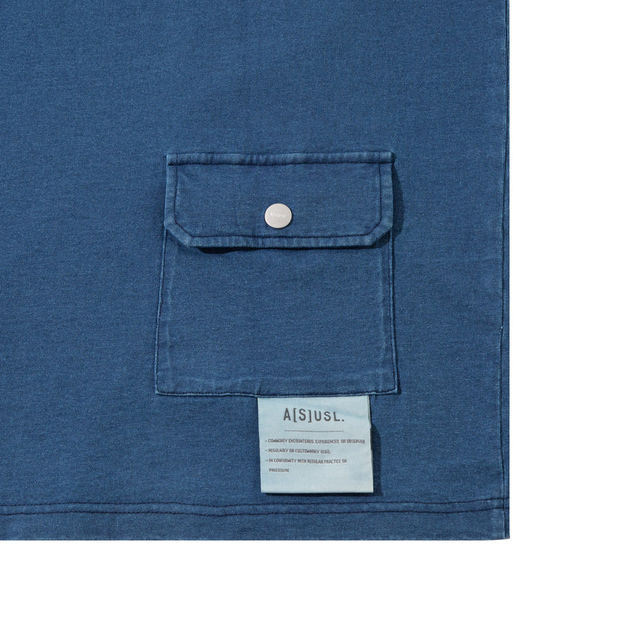 INDIGO POCKET TEE - DK. BLUE