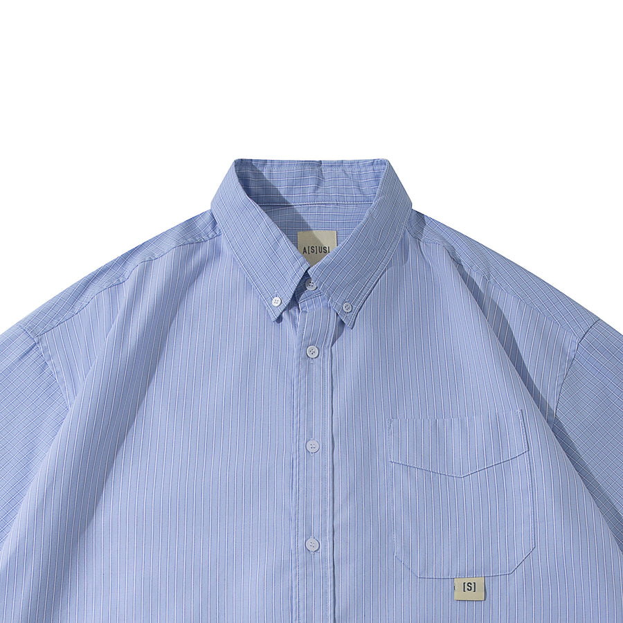 STRIPES MIX CHECKS B/D SHIRT - LT. BLUE STRIPES