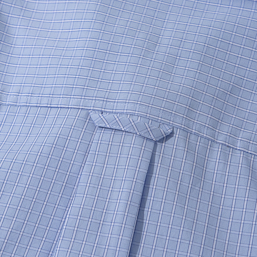 STRIPES MIX CHECKS B/D SHIRT - LT. BLUE STRIPES