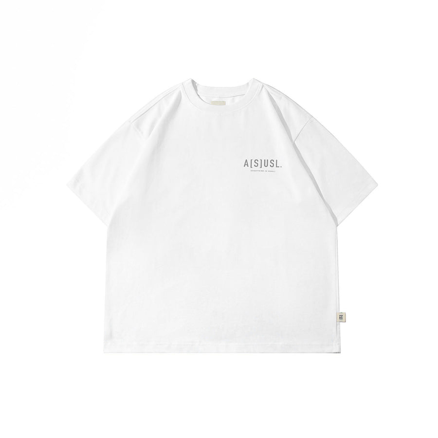 REFLECTIVE LOGO TEE - WHITE