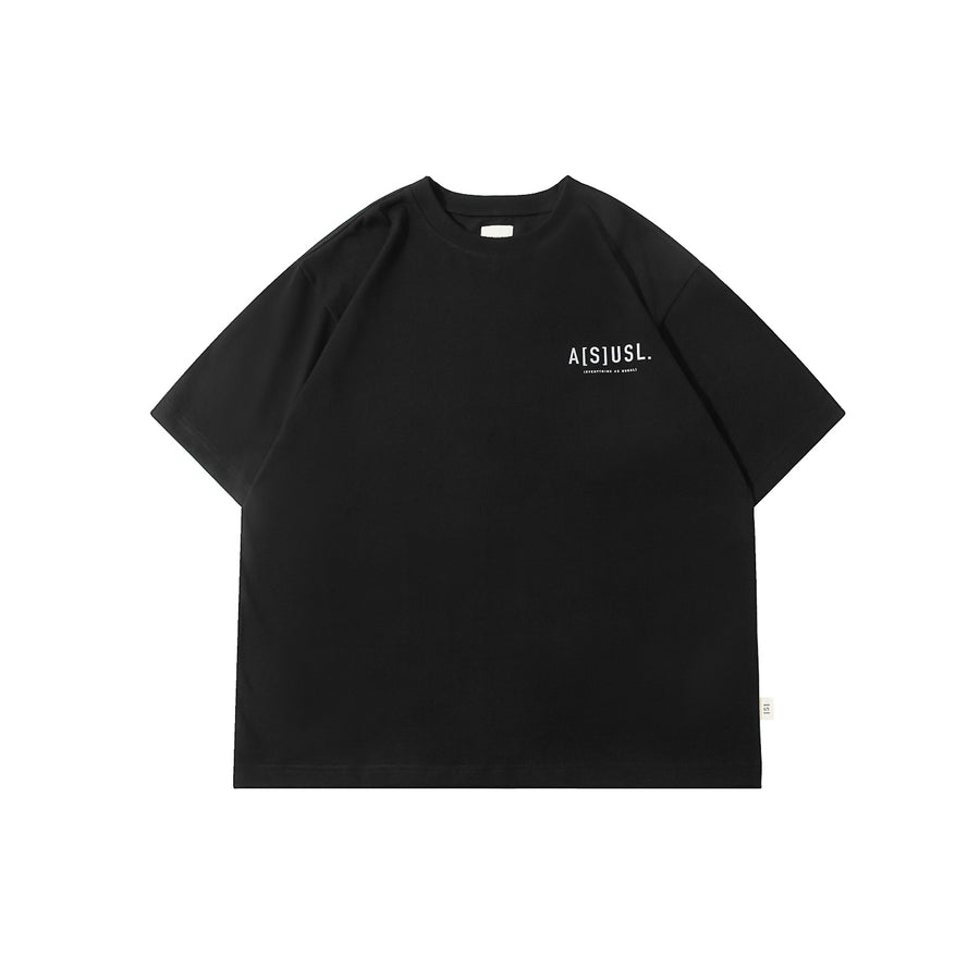 REFLECTIVE LOGO TEE - BLACK