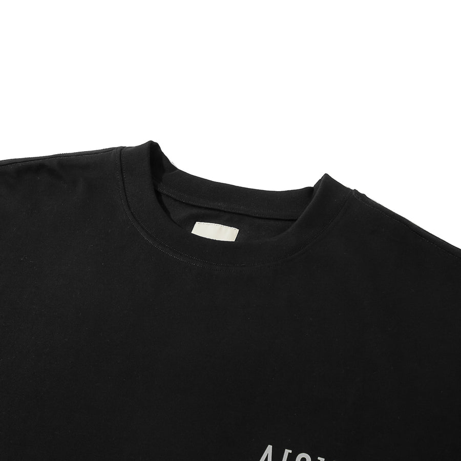 REFLECTIVE LOGO TEE - BLACK