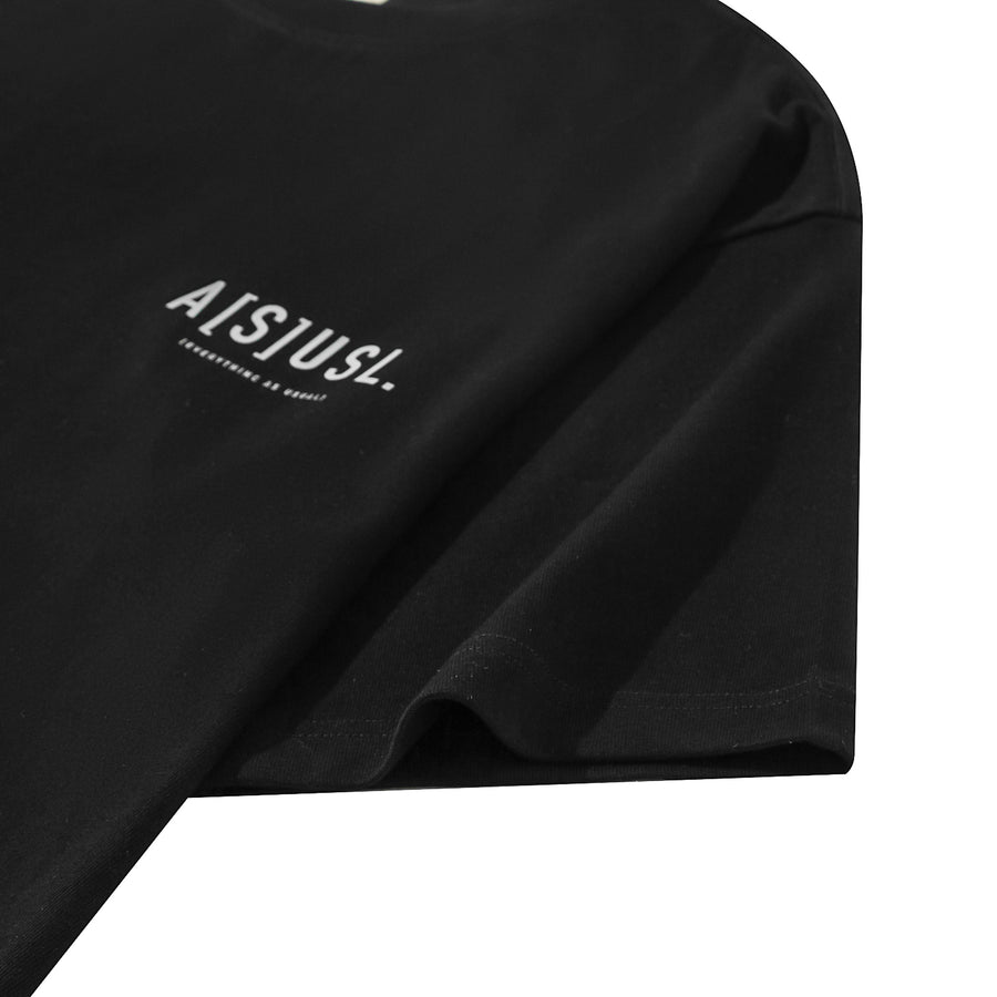 REFLECTIVE LOGO TEE - BLACK