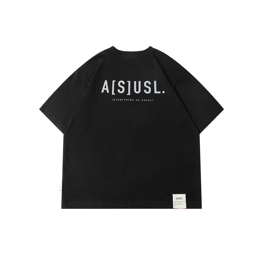 REFLECTIVE LOGO TEE - BLACK