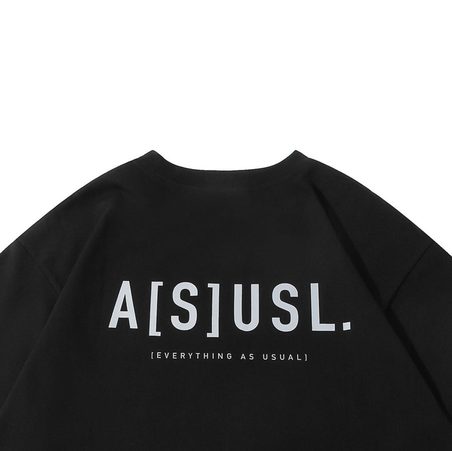 REFLECTIVE LOGO TEE - BLACK