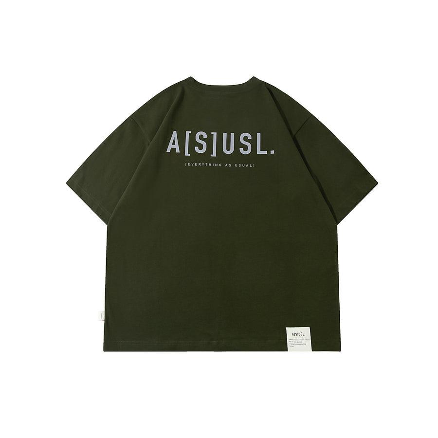 REFLECTIVE LOGO TEE - GREEN