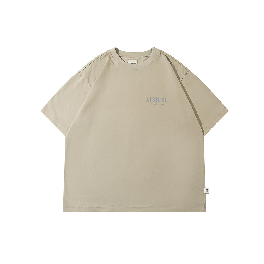 REFLECTIVE LOGO TEE - SAND