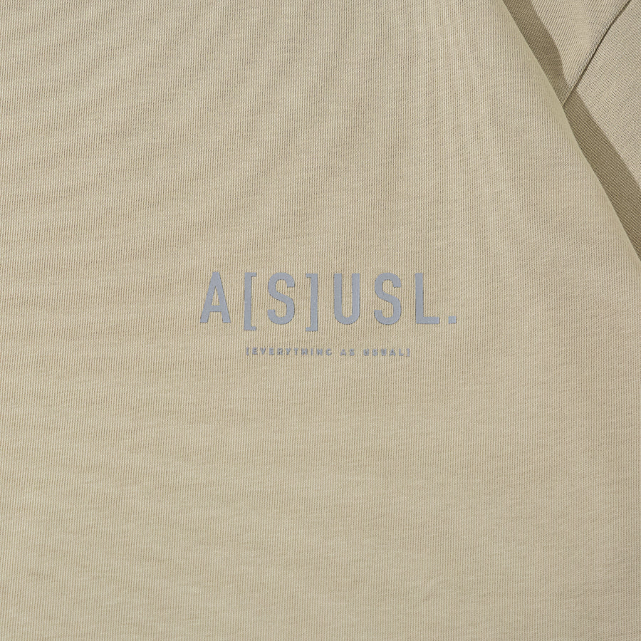 REFLECTIVE LOGO TEE - SAND