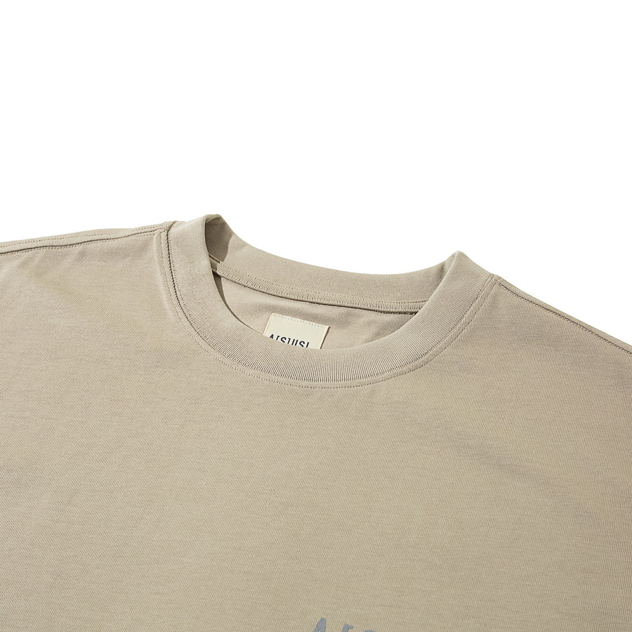 REFLECTIVE LOGO TEE - SAND