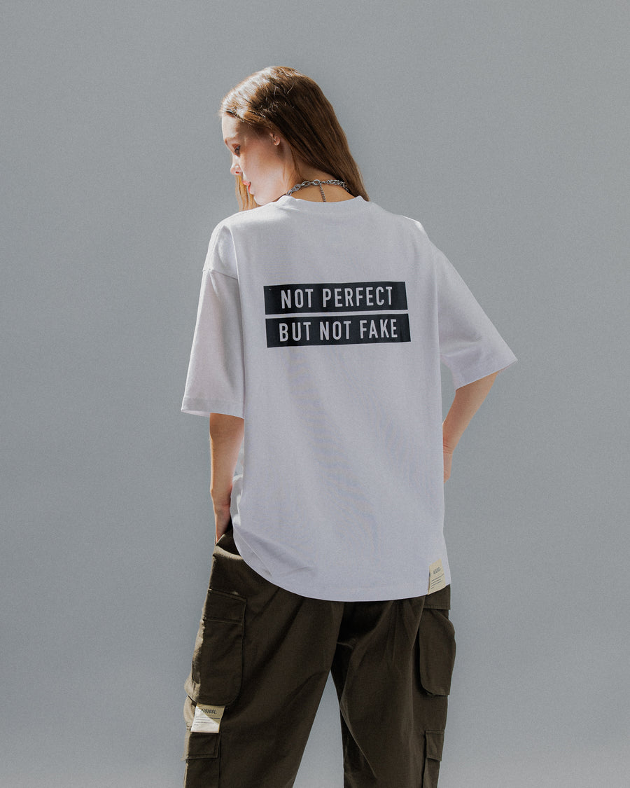 NOT PERFECT TEE - WHITE