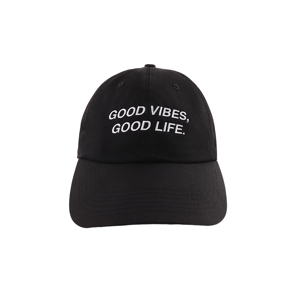 GOOD VIBES DAD CAP  - BLACK