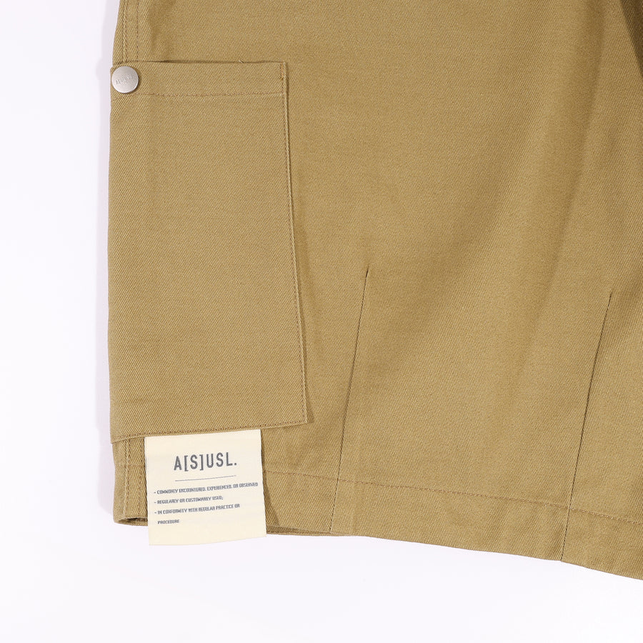 SIDE POCKETS BALLOON SHORTS - BEIGE – ASUSL