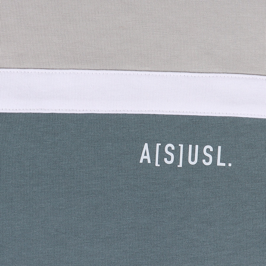 COLOR BLOCKING TEE - GREY