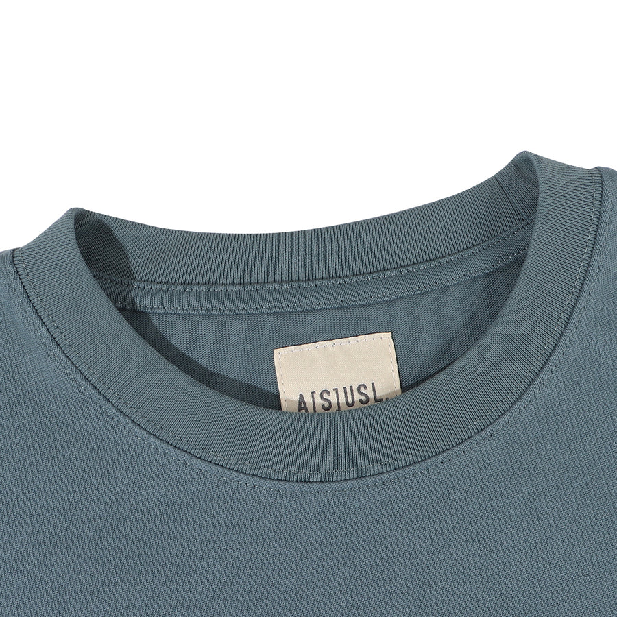 COLOR BLOCKING TEE - SLATE