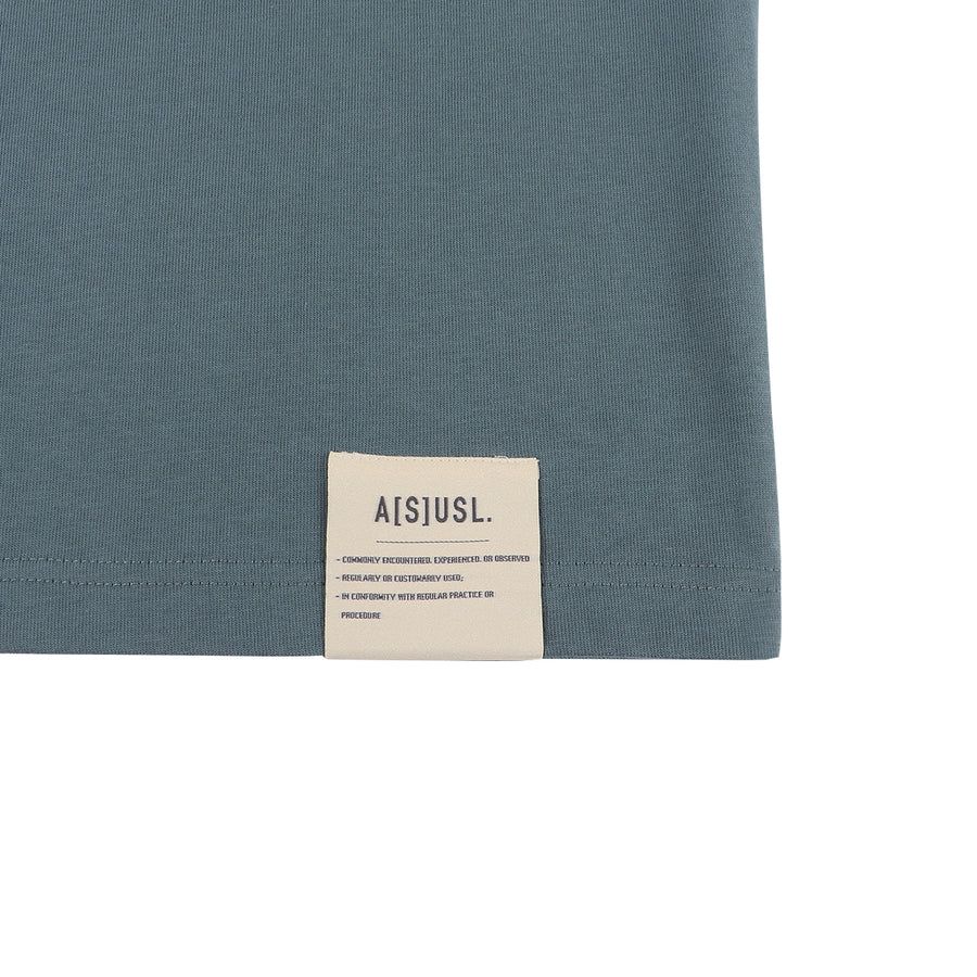 COLOR BLOCKING TEE - SLATE