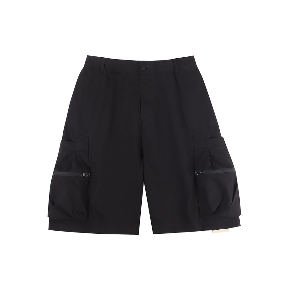 3D POCKET RIBSTOP SHORTS - BLACK