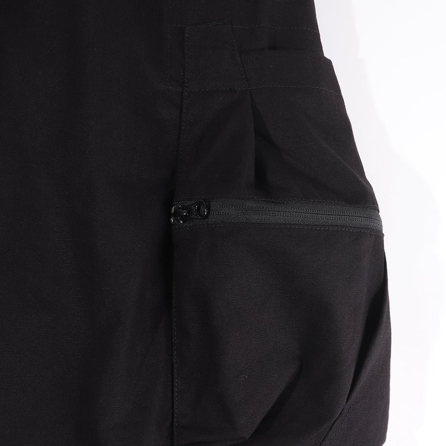 3D POCKET RIBSTOP SHORTS - BLACK