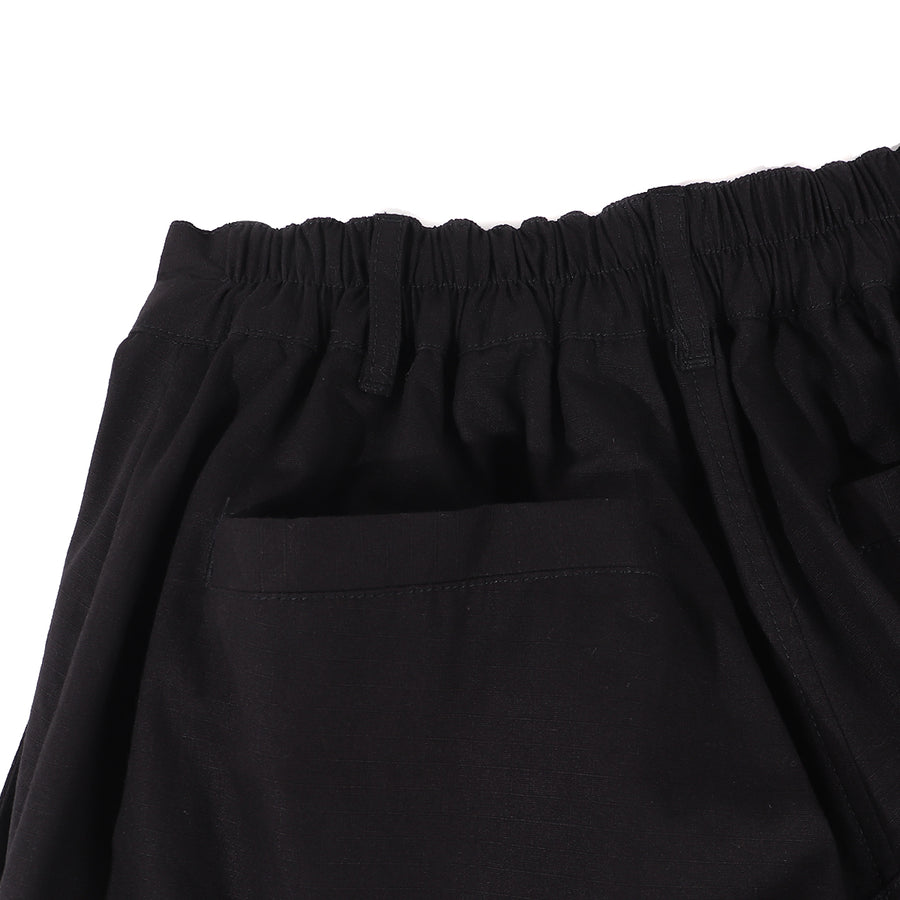 3D POCKET RIBSTOP SHORTS - BLACK