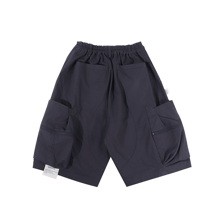 3D POCKET RIBSTOP SHORTS - SLATE
