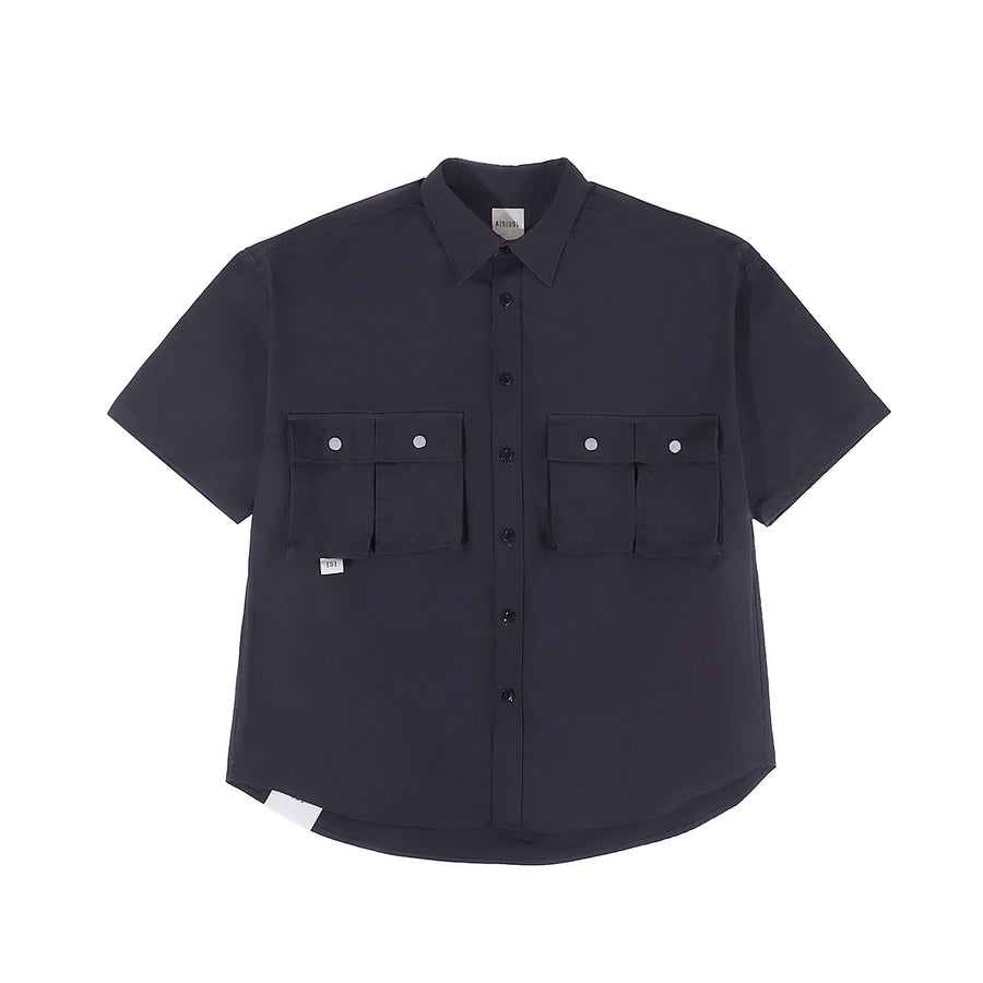 MULTI POCKET RIBSTOP SHIRT - SLATE