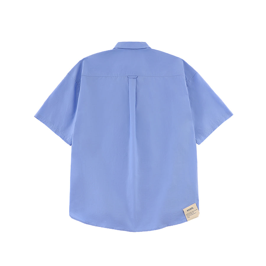 GOOD VIBES PRINT SHIRT - BLUE