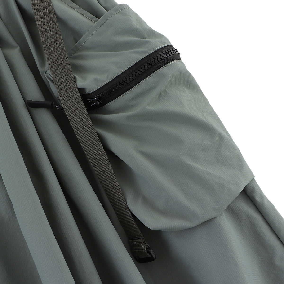 NYLON 3D POCKET BALLOON SKIRT - LIGHT GREY – ASUSL