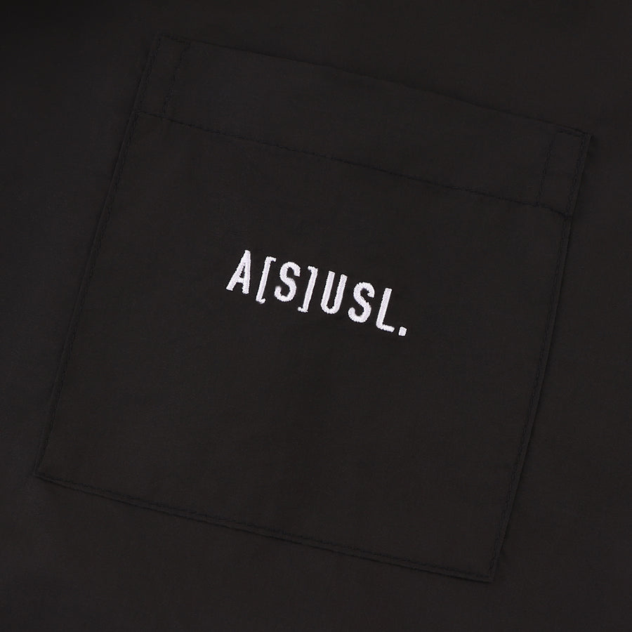 POCKET SHIRT DRESS - BLACK