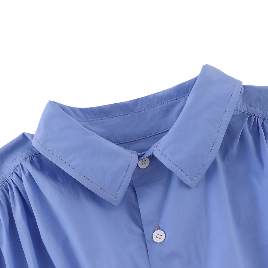 POCKET SHIRT DRESS - BLUE