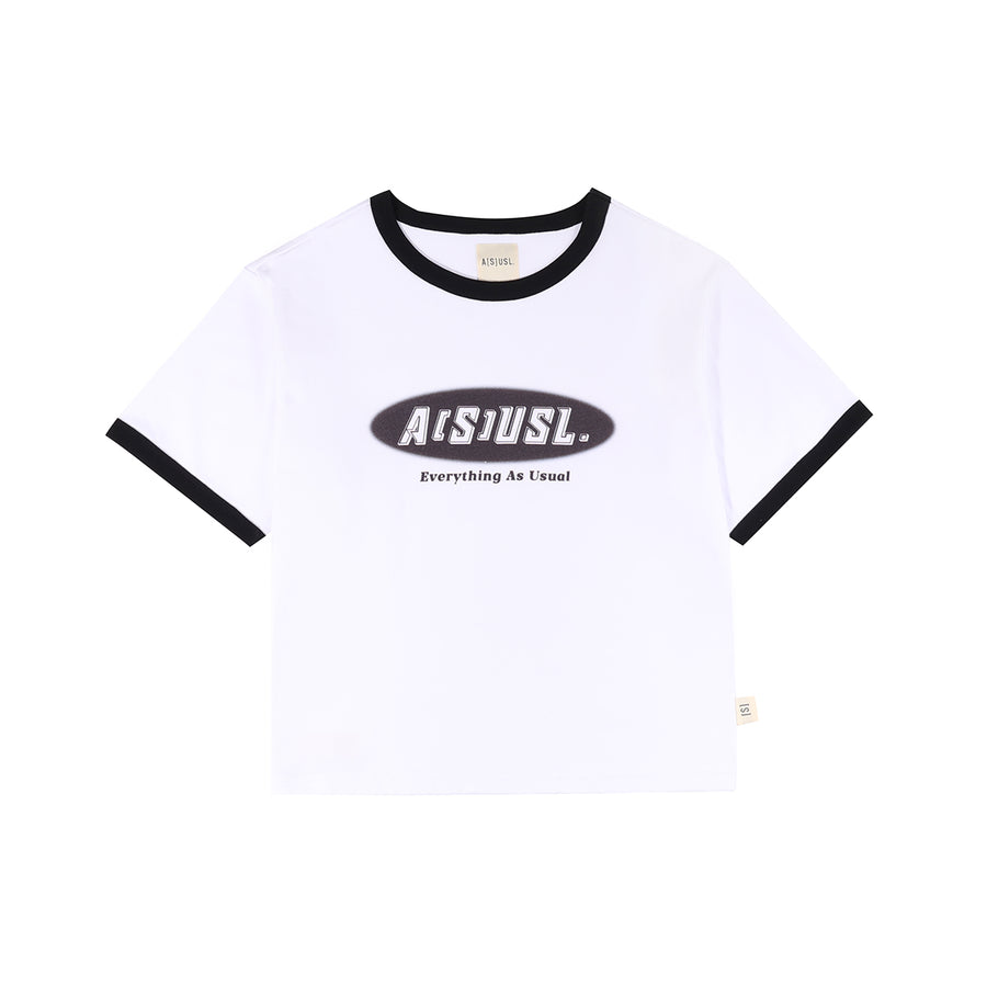 ASUSL VINTAGE RINGER TEE - WHITE