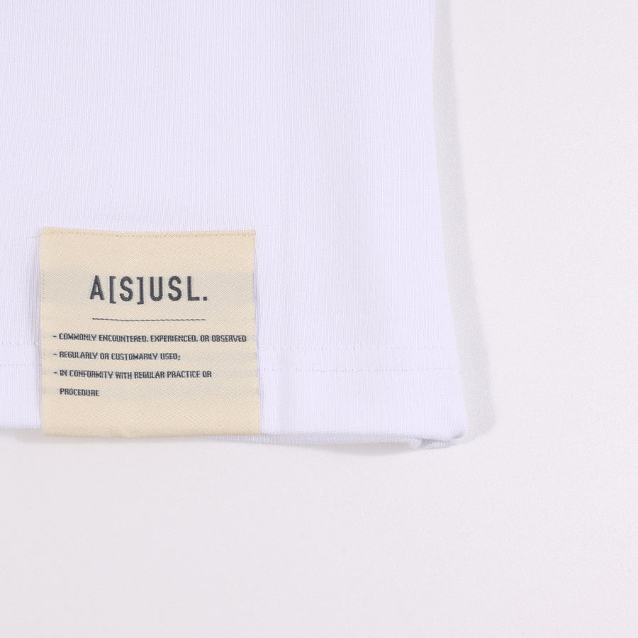 ASUSL VINTAGE RINGER TEE - WHITE
