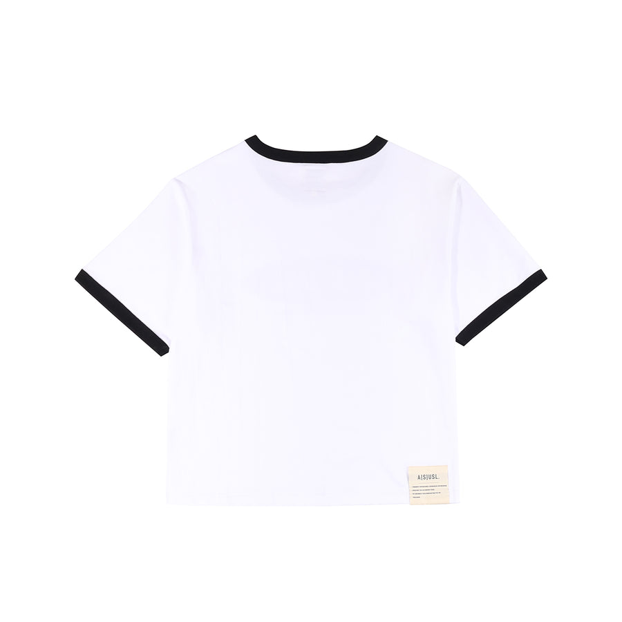 ASUSL VINTAGE RINGER TEE - WHITE
