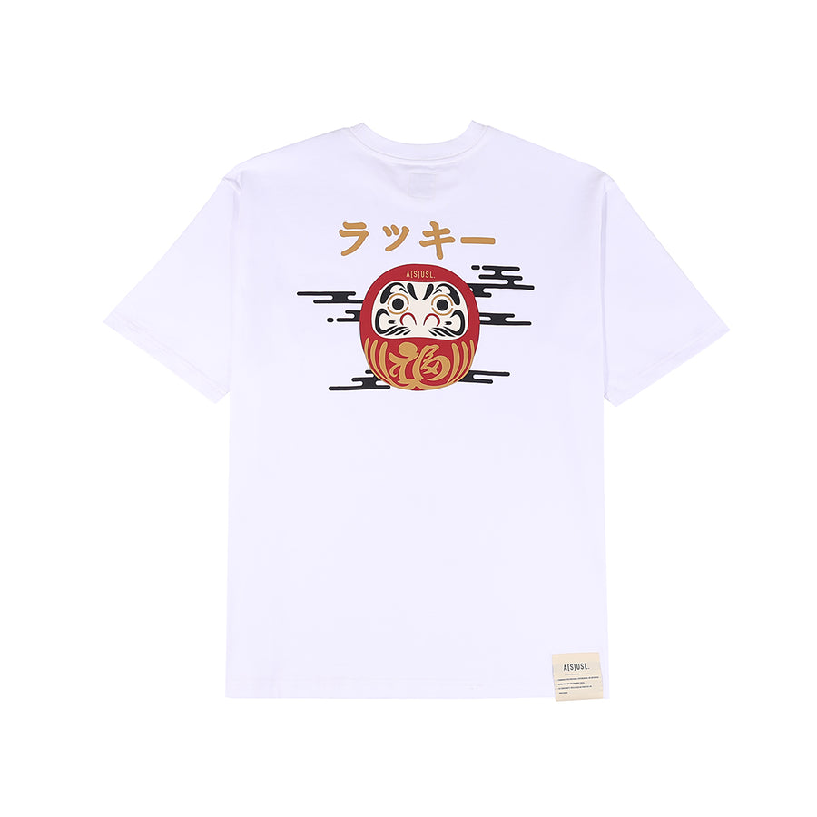 DARUMA PRINT TEE - WHITE