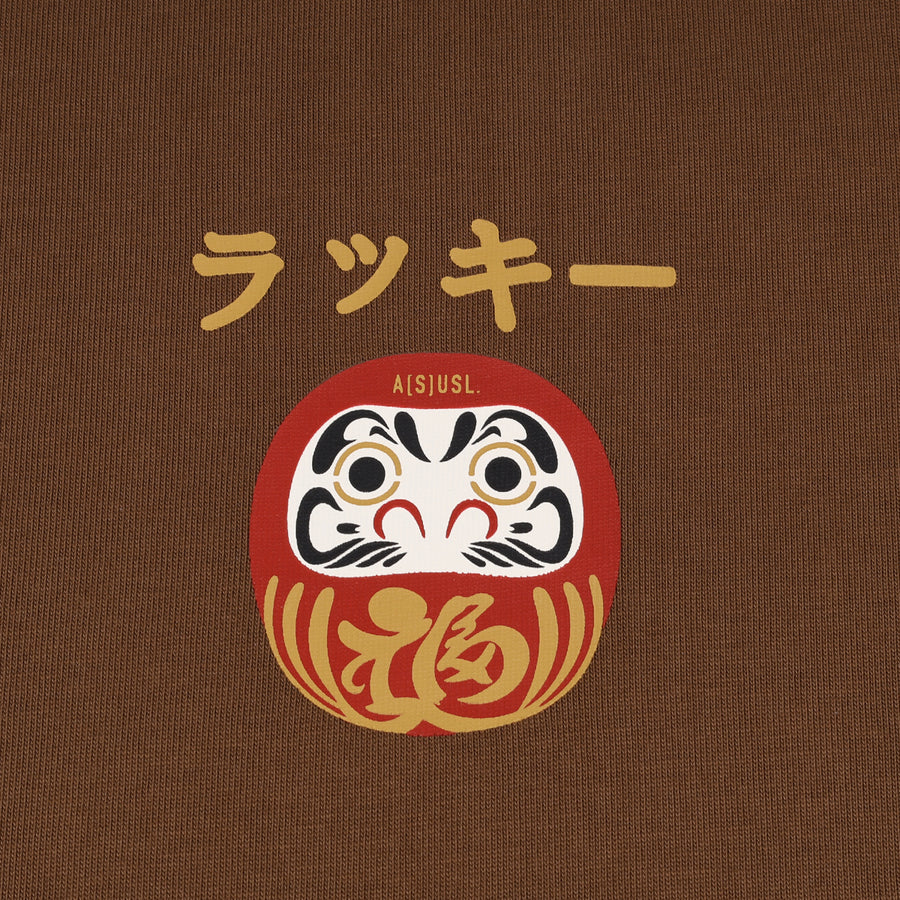 DARUMA PRINT TEE - BROWN