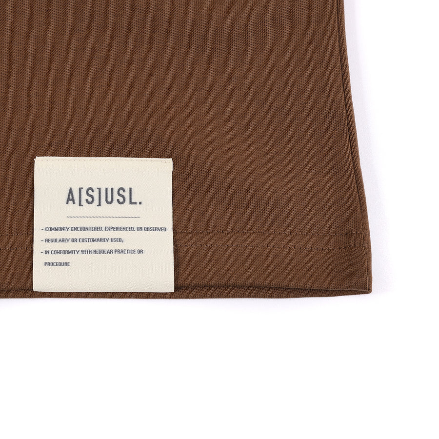 DARUMA PRINT TEE - BROWN