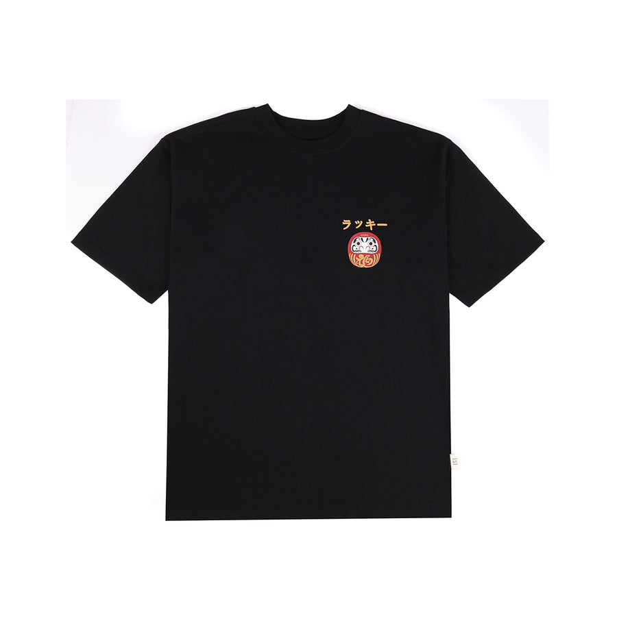 DARUMA PRINT TEE - BLACK