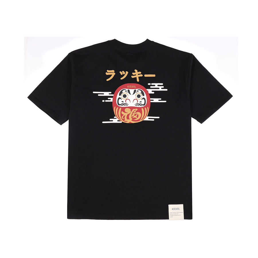 DARUMA PRINT TEE - BLACK