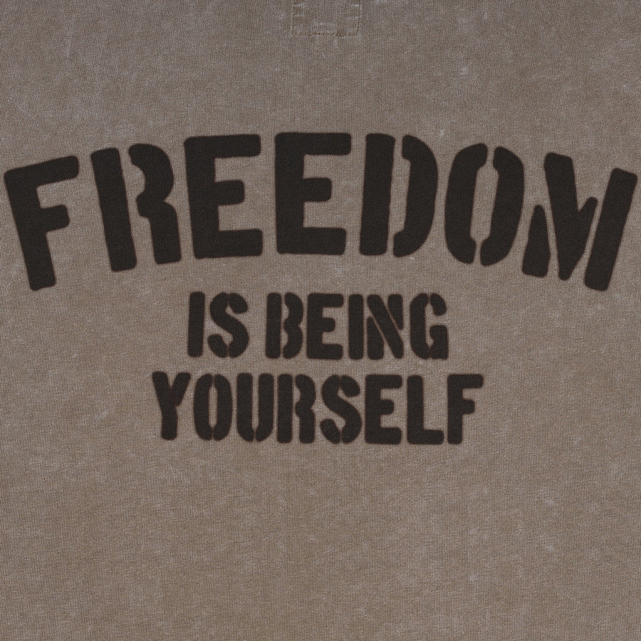 SNOW WASH FREEDOM TEE - GREY