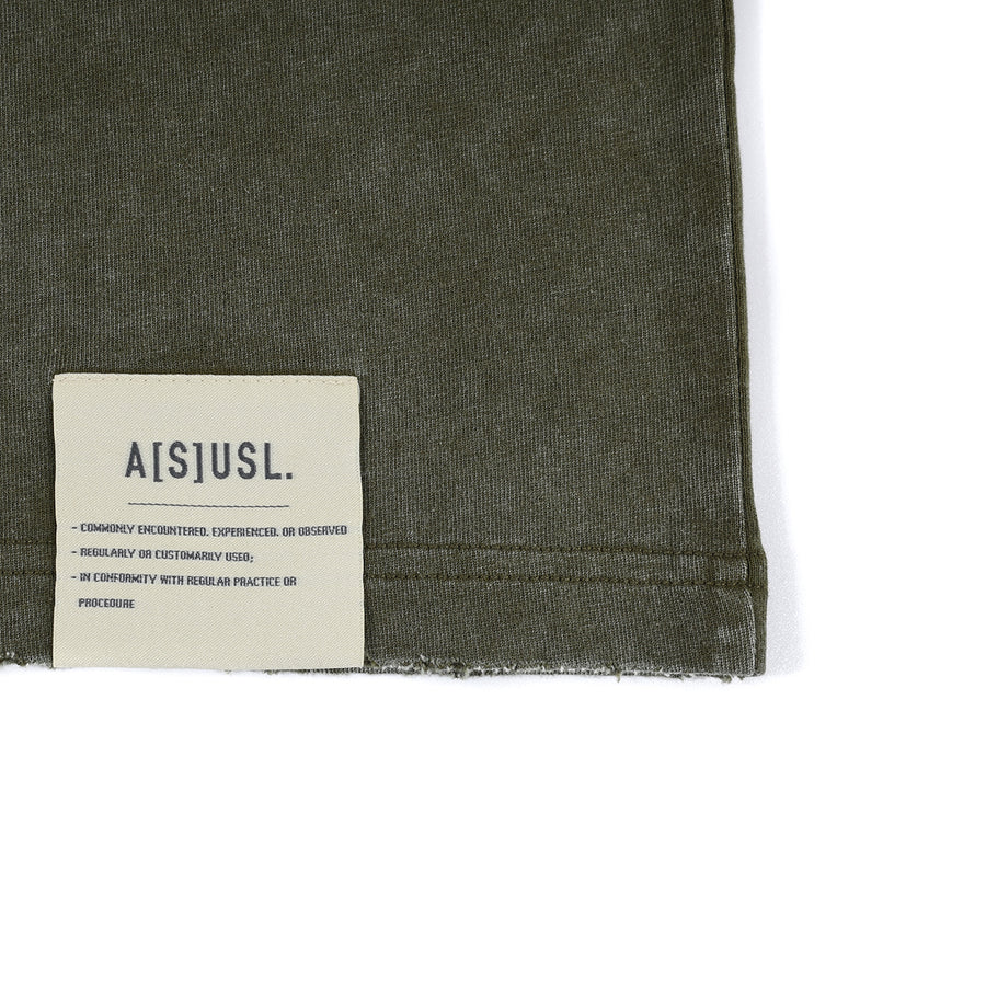 SNOW WASH FREEDOM TEE - OLIVE