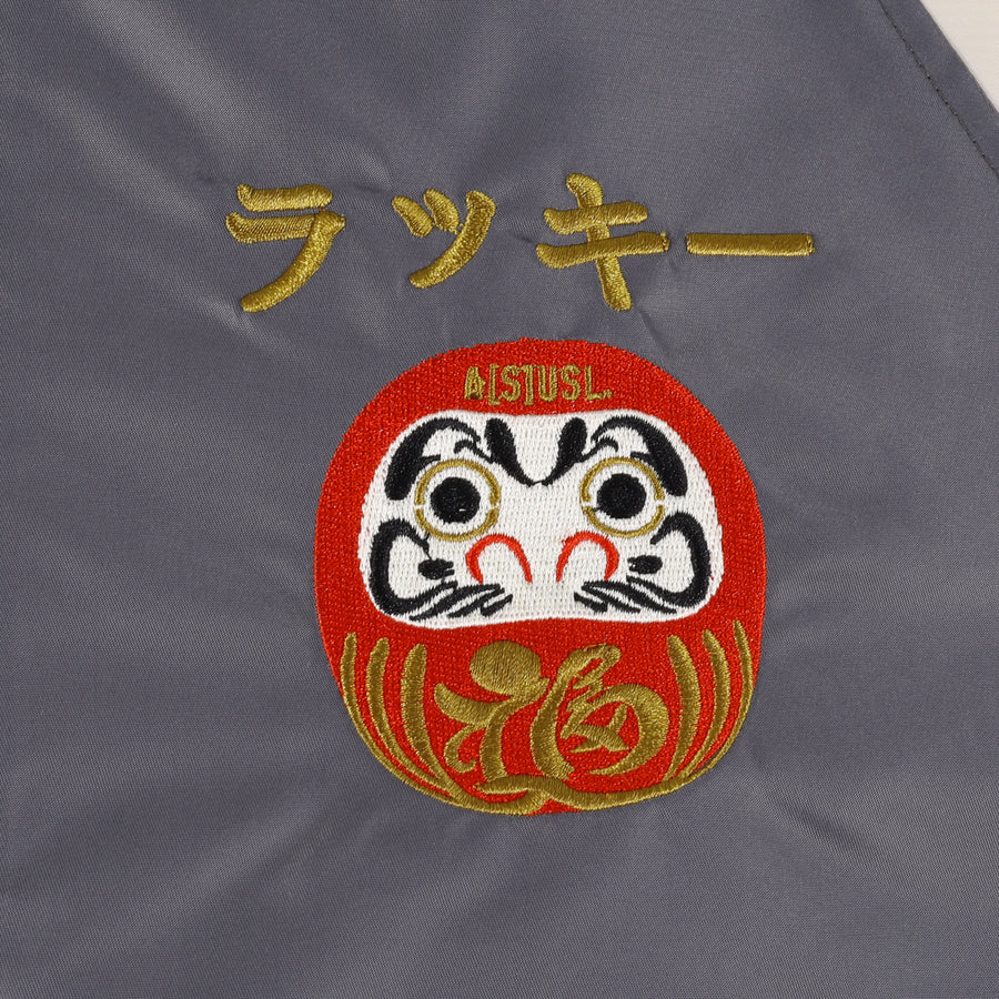 DARUMA EMB. SOUVENIR JACKET - CHARCOAL