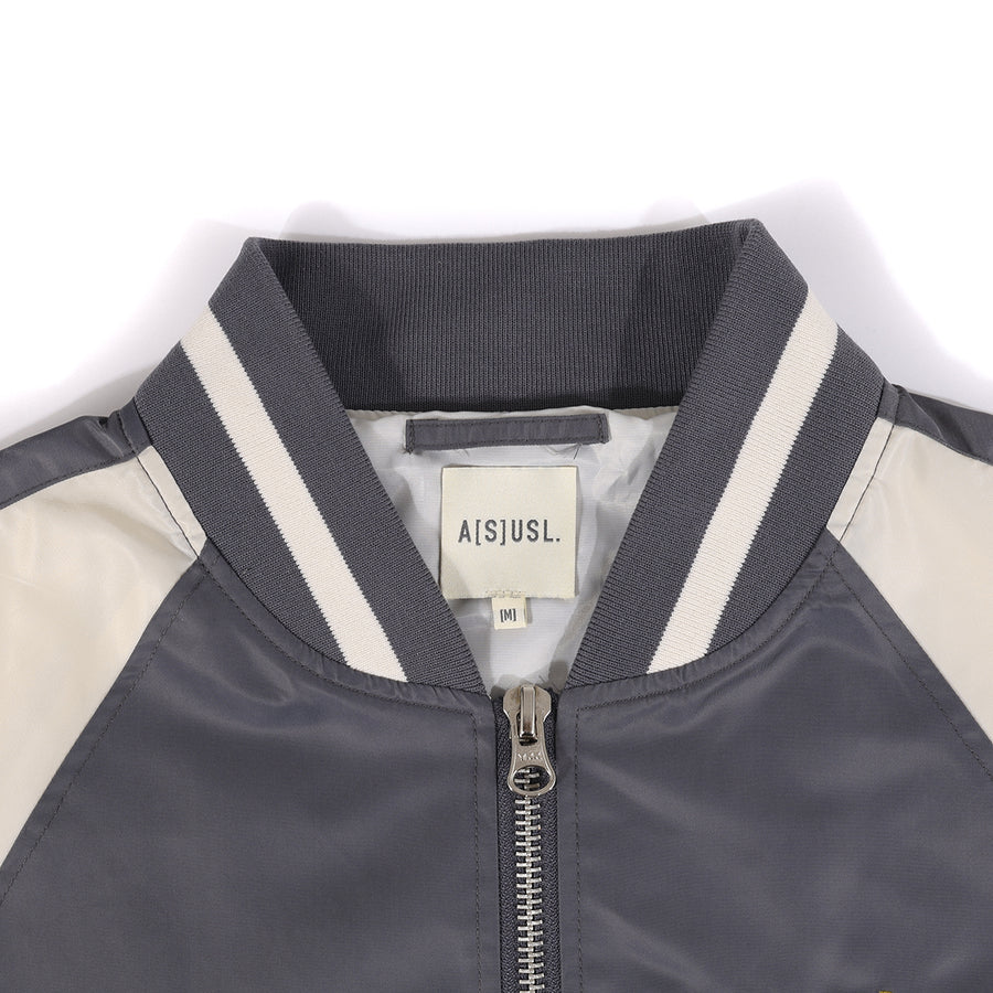 DARUMA EMB. SOUVENIR JACKET - CHARCOAL